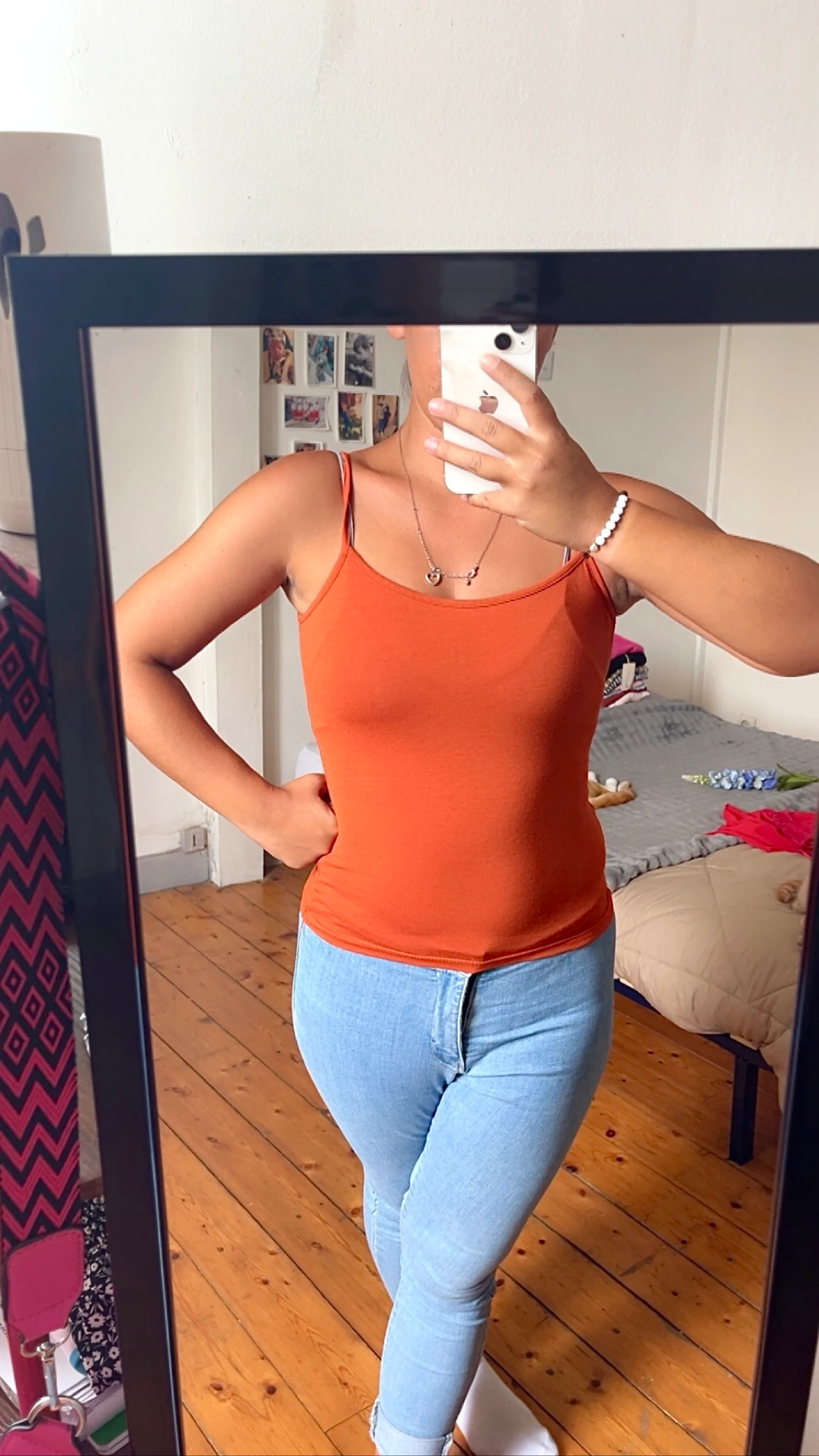 Top Orange - Taille Unique 34/38